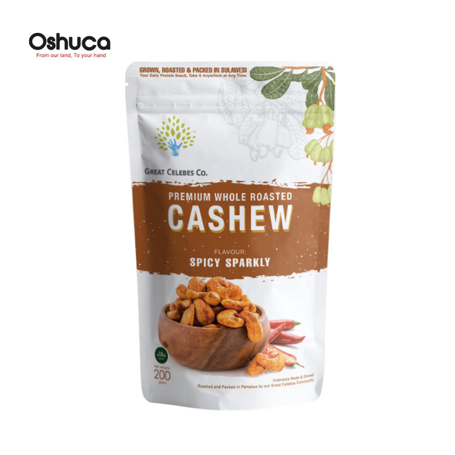 

Spicy Sparkly - OSHUCA Premium Whole Roasted Cashew (200 Gram)
