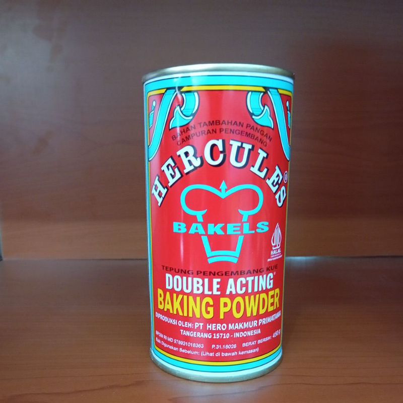 

Hercules Bakels Baking Powder double acting 450gr Tepung Pengembang Kue