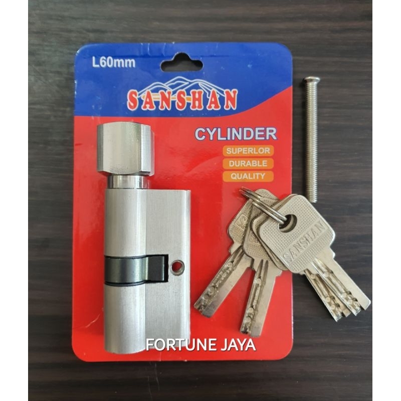 SILINDER KUNCI KNOP PINTU PUTAR BESAR 60mm / ISI CYLINDER KNOB SILINDER KUNCI KNOP KNOB BESAR PUTAR