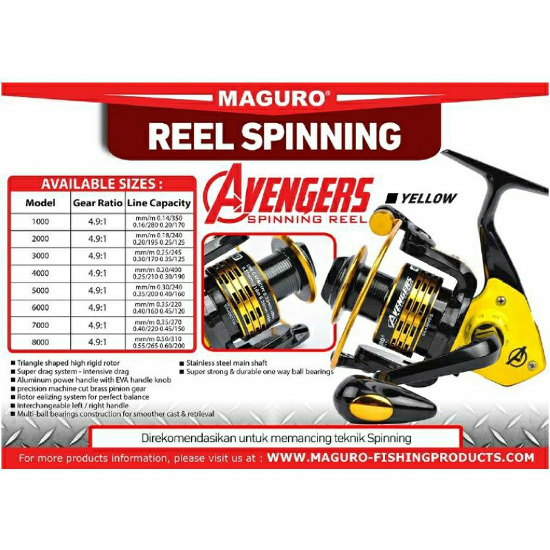 Reel Maguro Avengers 5000 6000 7000 8000