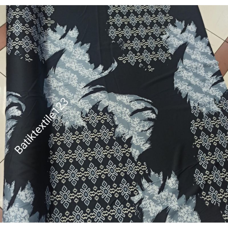 Kain Batik//Semisutra Batik Meteran Motif Songket Gradasi Terbaru Kelasik