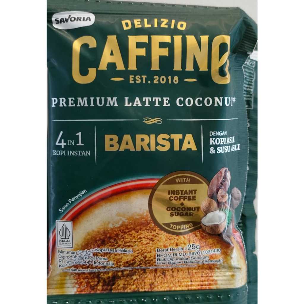 

Caffino Barista Premium Latte Coconut Renceng 4 in 1 10 Sachet Pcs Kopi