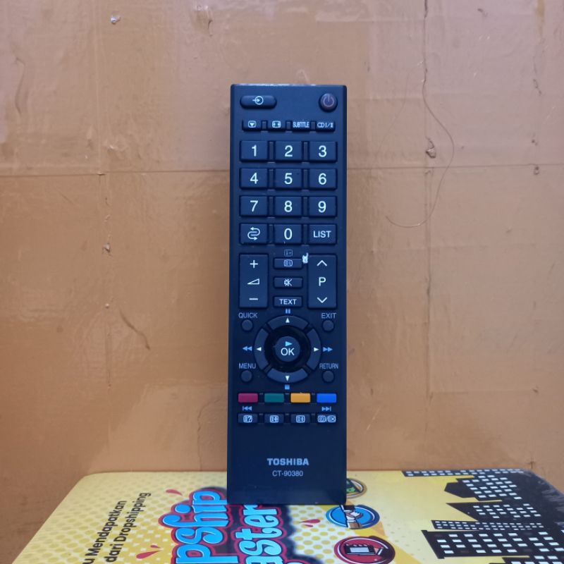 REMOTE ORIGINAL TV TOSHIBA SERI CT-90380