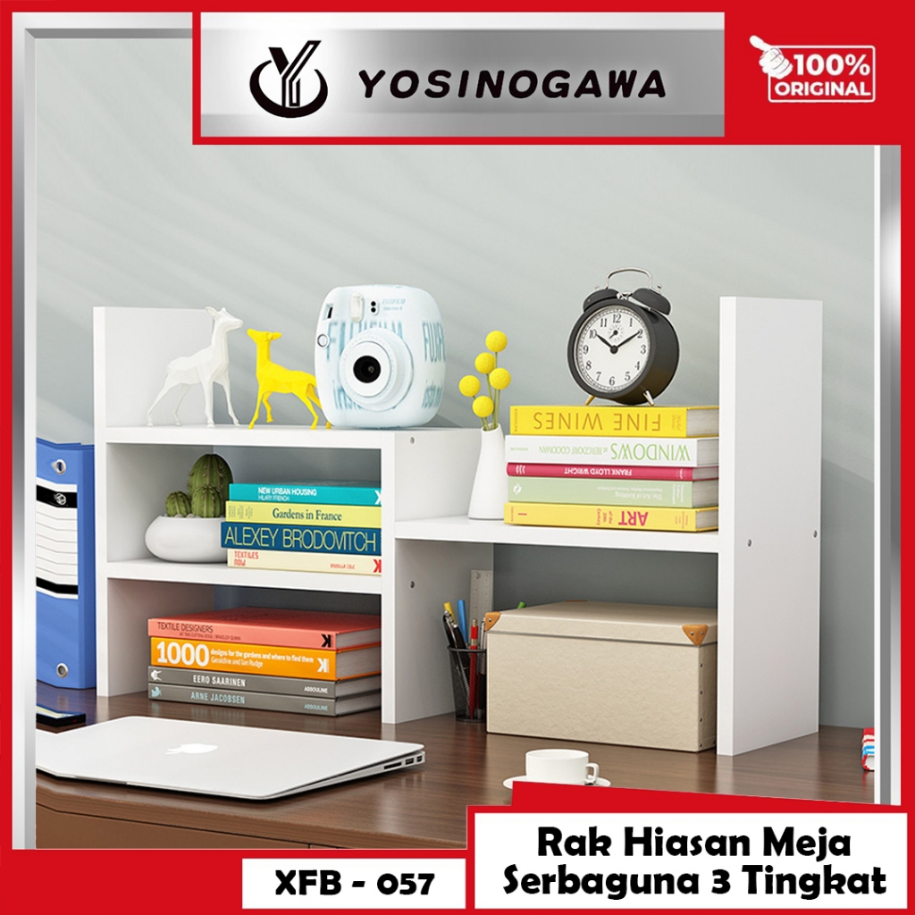 YOSINOGAWA - Kotak Penyimpanan Desktop Rak Penyimpanan Kantor Rak Buku Rak Kantor