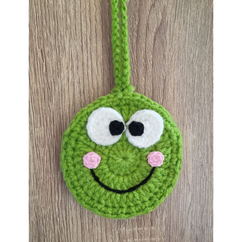 pouch rajut karakter| keroppi |pouch rajut serbaguna | pouch rajut tws | pouch tws