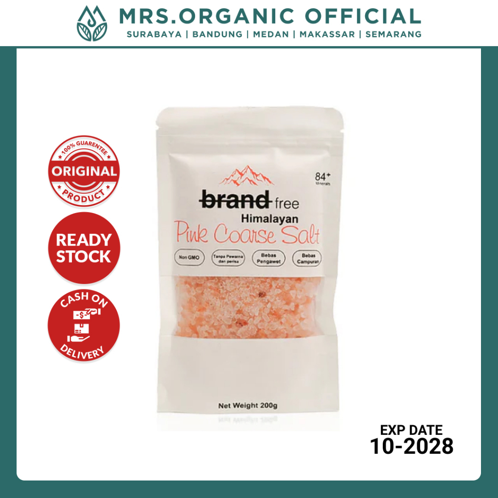 

Garam Himalaya Premium Kasar Pink Coarse Himalayan Salt Brandfree 200g - Best Quality