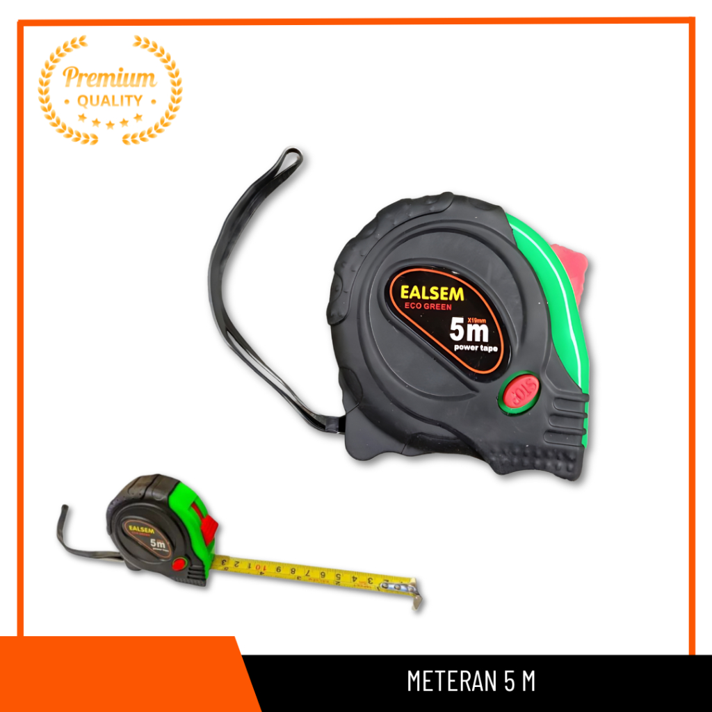 Meteran Tukang 5M Meteran Karet 5 Meter Measuring Tape 5 M Alat Ukur Tukang Measuring Tape Measure M
