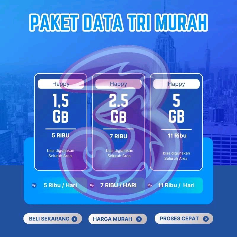 Data Kuota internet tri