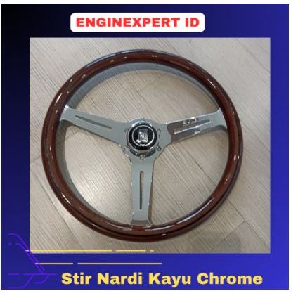Steer / Stir Mobil Stir Nardi Kayu Palang Silver