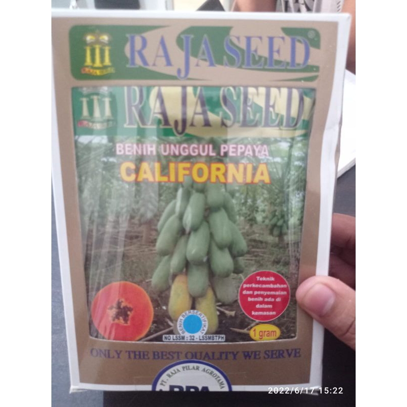 

pepaya california kemasan 5 gram