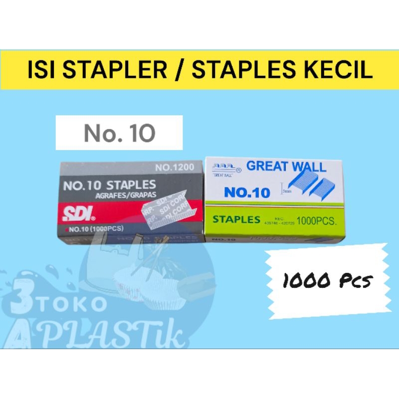 

Isi staples /STAPLES MERK GREAT WALL & SDI isi 1000 pcs (ECER)