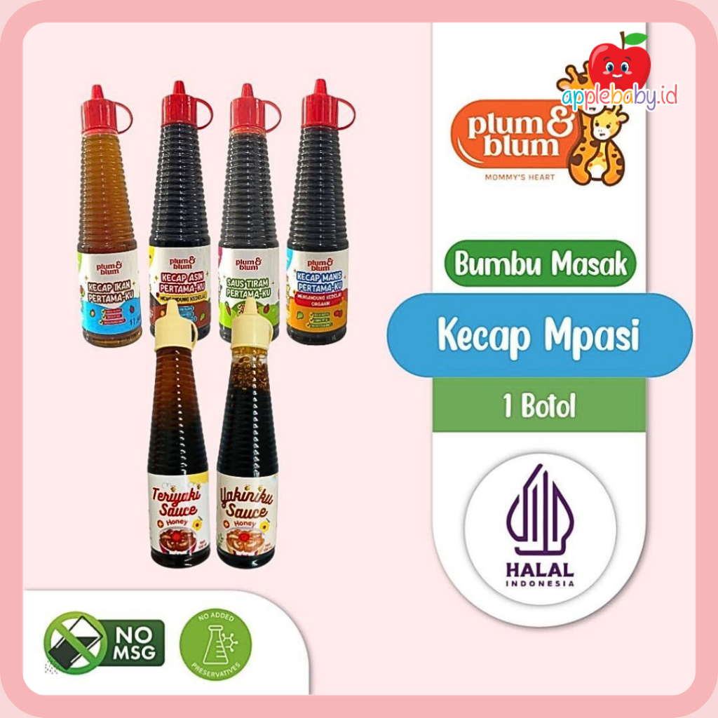 

Plum & Blum Saus Tiram Kecap Mpasi No MSG - 130 gram Kecap Manis Untuk Anak Kecap Asin Khusus Anak Kecap Khusus Anak