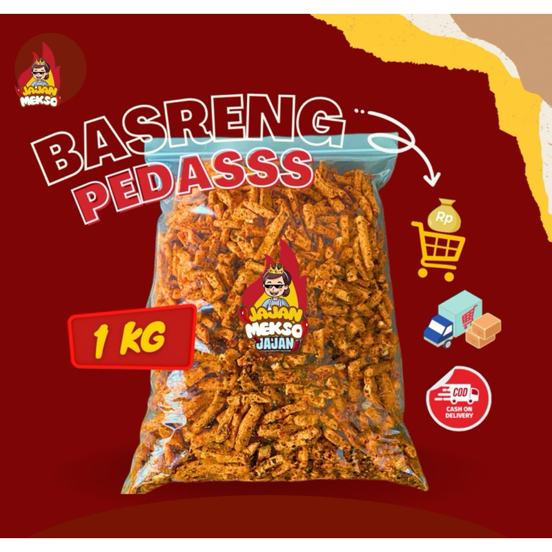 

Basreng Pedas Bumbu Daun Jeruk (Kemasan 1kg)