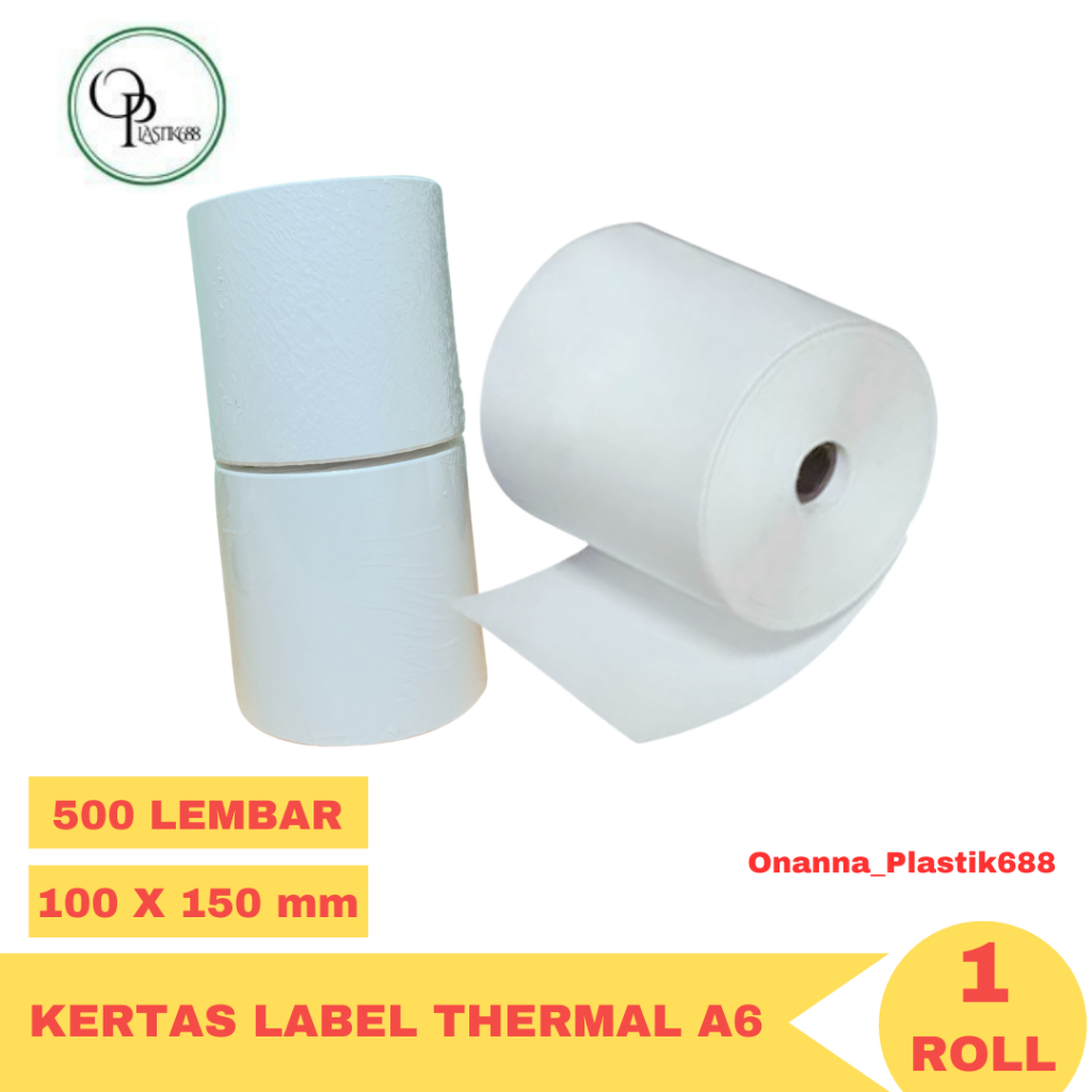 

ONANNA Kertas Label Thermal A6 100 x 150mm