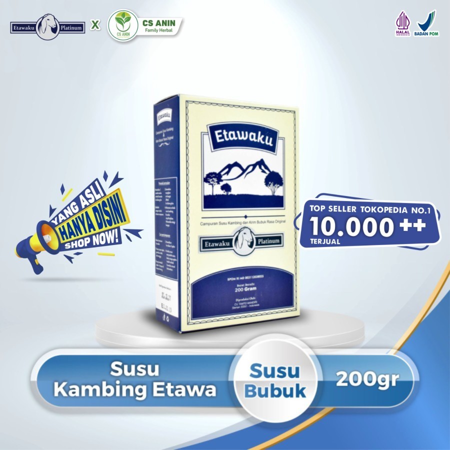 

Etawaku Platinum - Susu Kambing & Krimer Bebas Alergi dan Rendah Gula - 1 BOX