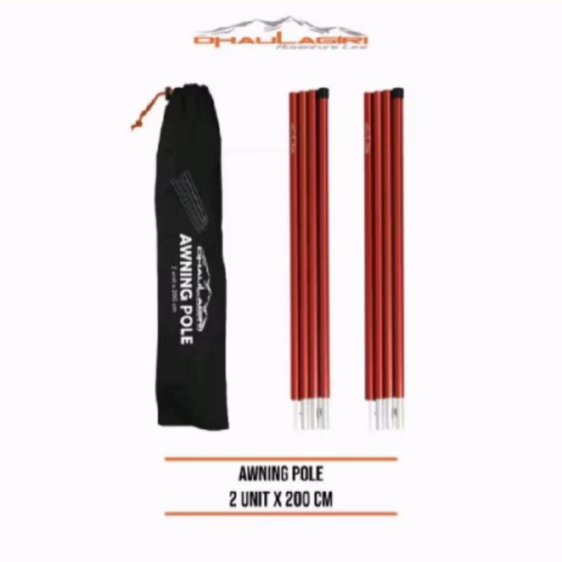 Dhaulagiri awning pole / tiang flysheet / penyangga flysheet
