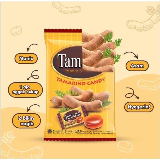 

Permen Tamarin Sari Asam 135 Gram