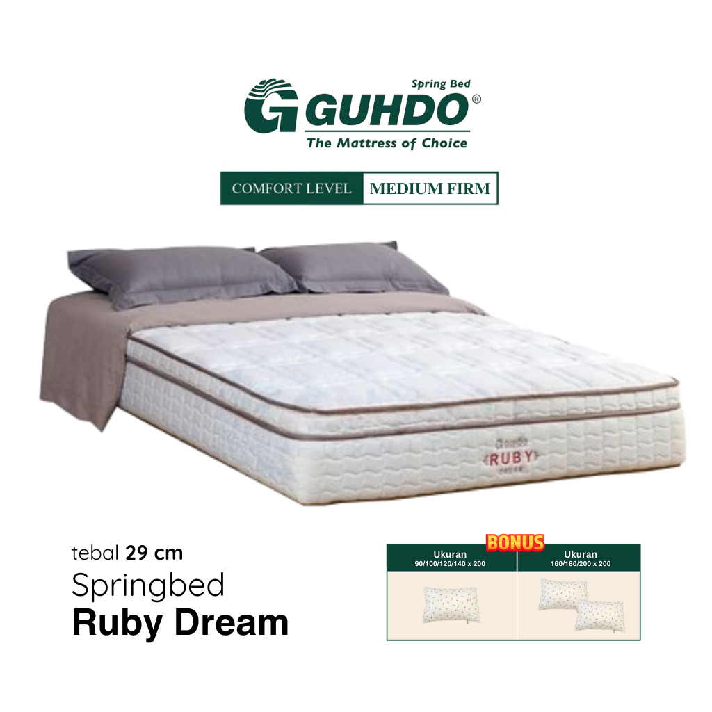GUHDO Springbed Ruby Dream Latex Plushtop