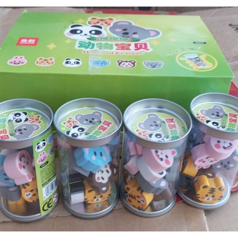 

1 Box 12 Botol Penghapus Lucu -- Stip Animal - Mermaid -- Cute Eraser