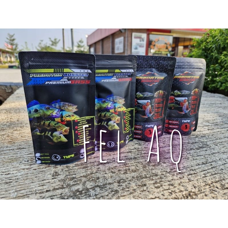 Pelet Premium Predator Pbass Booster 50g Pakan Ikan Hias Pbass Oscar Peacock Arwana