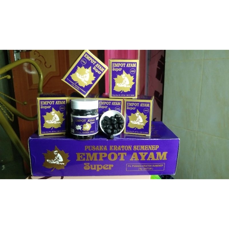 

EMPOT AYAM SUPER ZAITUN ASLI 100% JAMU RAMUAN MADURA