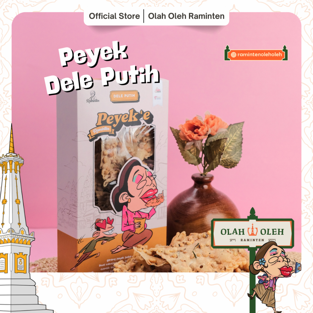 

Peyek Dele Putih'e Raminten Raminten Original 200gr Gurih dan Renyah Dele Putih khas Jogja Hamzah Batik