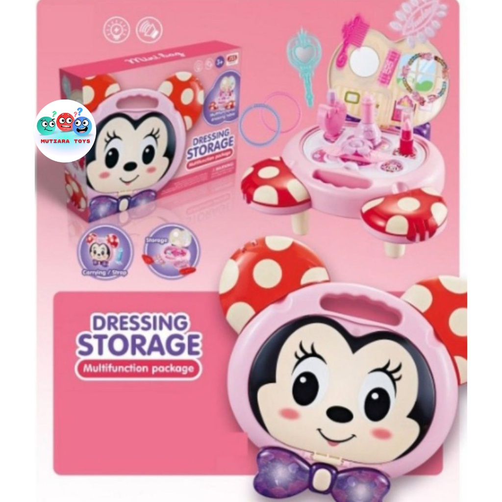 Mm Mainan Dandan Dressing Storage Pink No.9928