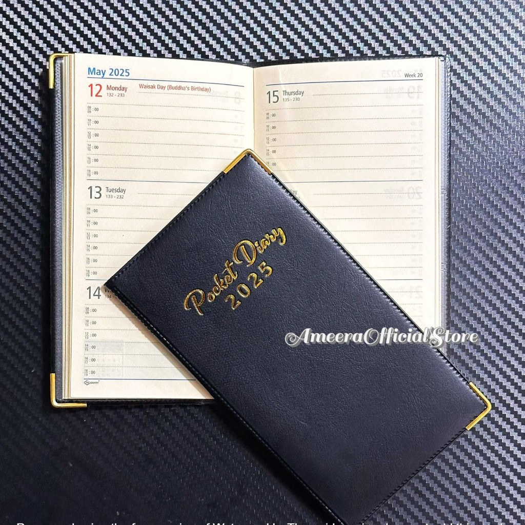 

Buku Agenda Pocket Diary 2025 16cm x 9cm