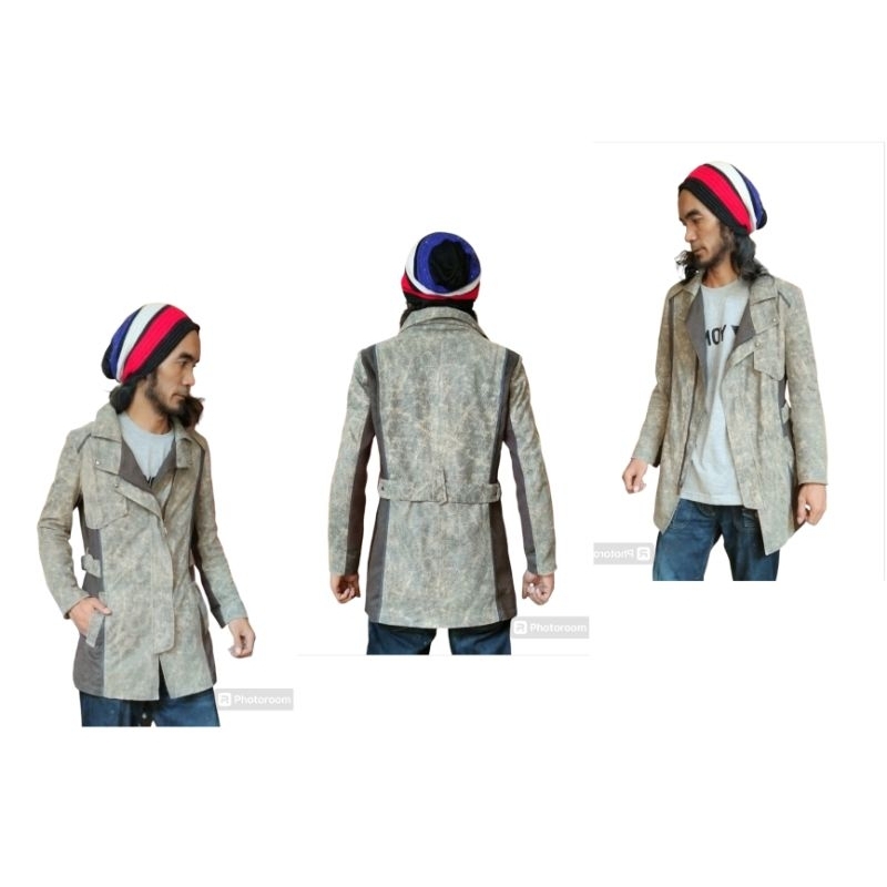 Jaket Blazer Parka Casual Suede Unisex