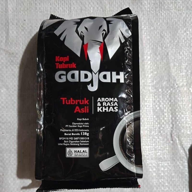 

Kopi tubruk gadjah asli gajah 138g