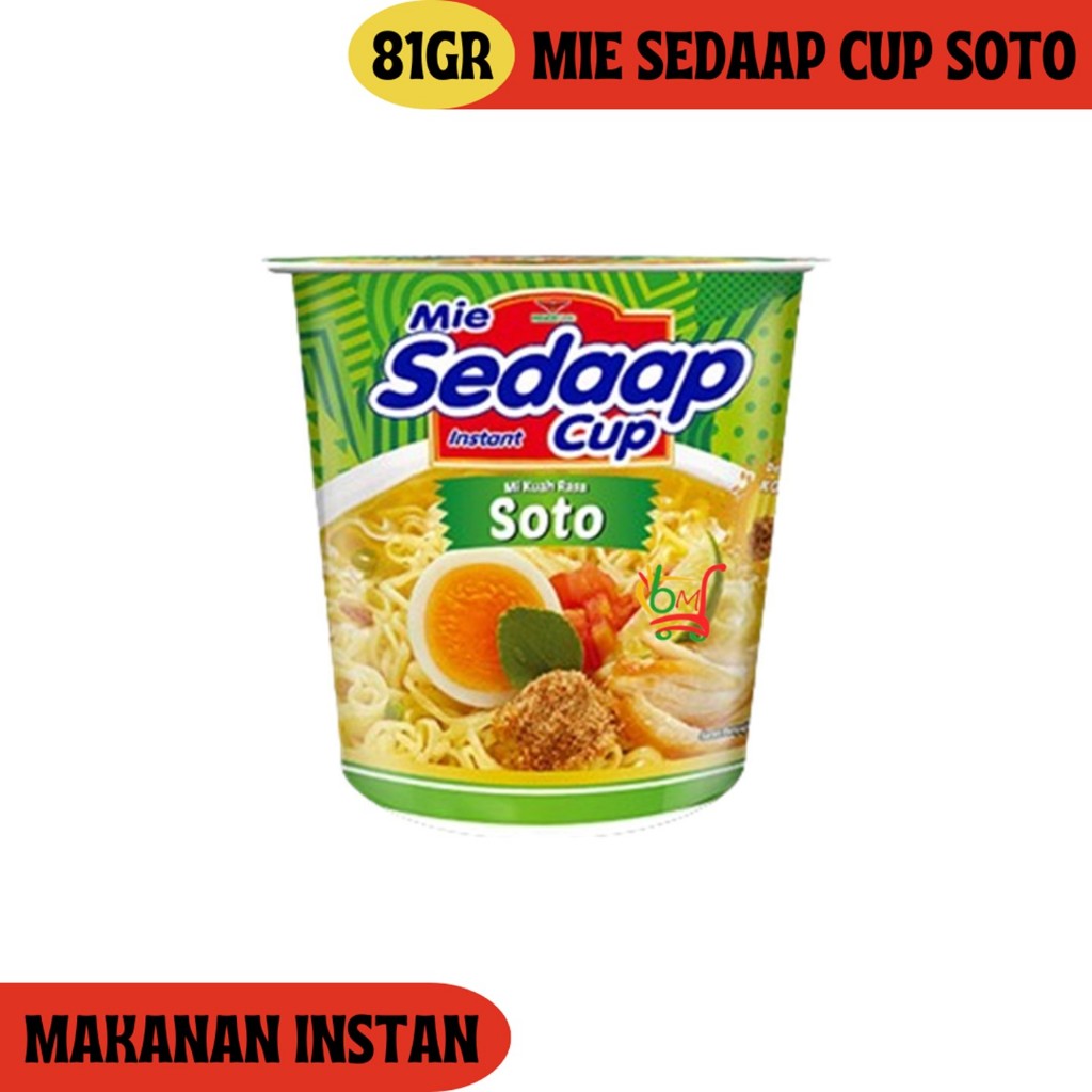 

Mie Sedaap Cup Soto Lengkap dengan Bumbu Koya