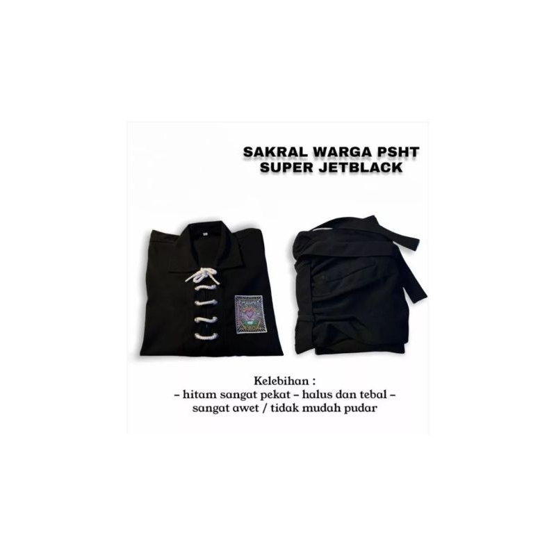 SAKRAL JETBLACK SETELAN SAKRAL WARGA PSHT JETBLACK
