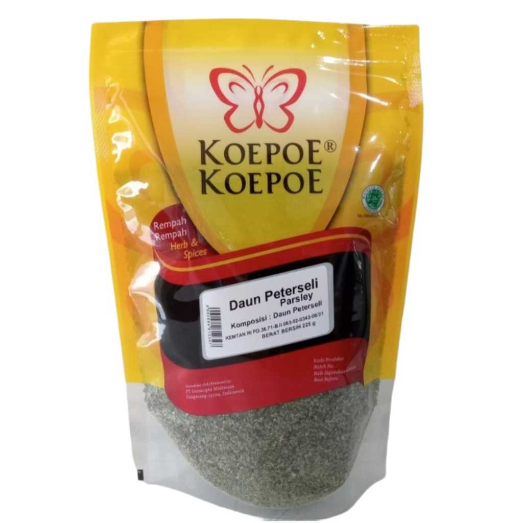 

KOEPOE KOEPOE PARSLEY DAUN REMPAH KERING 225GR