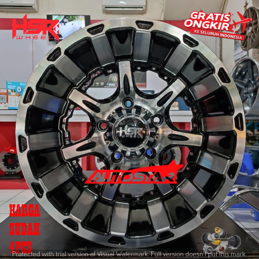 Velg Mobil Jeep Tapak Lebar Ring 15 Lebar10 HSR ASAKOTA - Feroza Taft Katana Vitara Escudo Jimny Cj