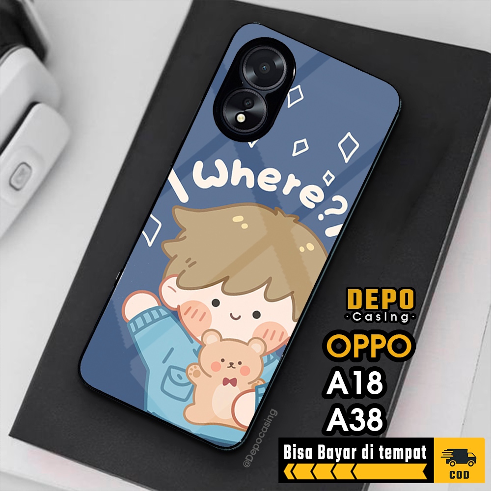 Case Oppo A18 A38 Casing Oppo A18 A38 Casing Depo Casing [COUPLE] Case Glossy Case Aesthetic Custom 