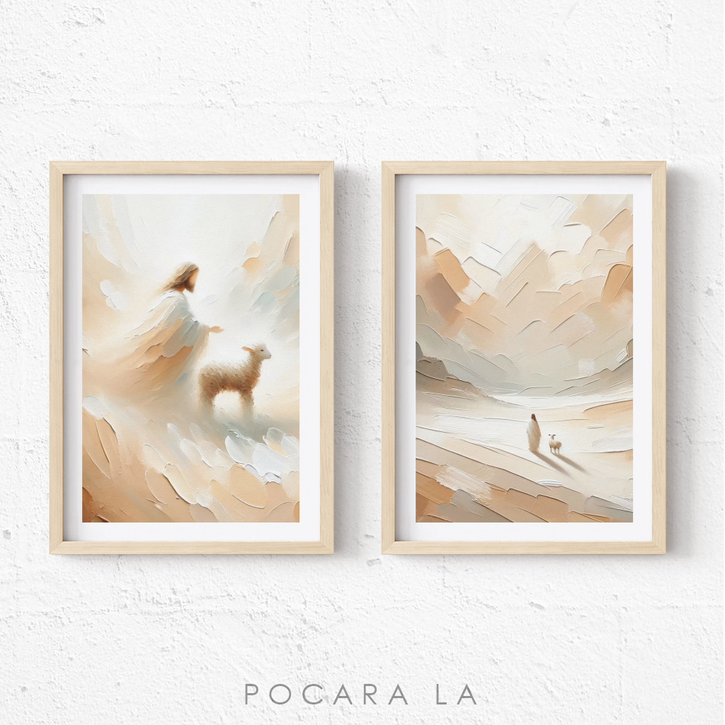 Hiasan Dinding Bingkai Poster Yesus Dekorasi Kristen