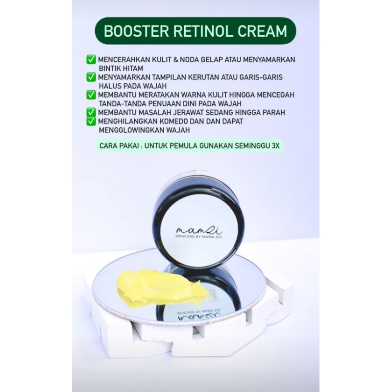 BOOSTER RETINOL CREAM MAMZI/ BOOSTER RETINOL CREAM MAMA ZIO/BOSTER RETINOL MAMZI/CREAM BOSTER MAMA Z