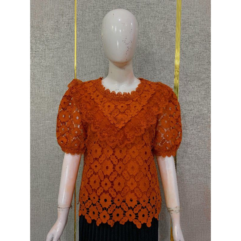 Blouse An an Shop Atasan Brokat Crop Bangkok