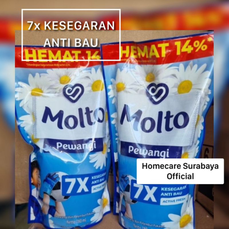 MOLTO PEWANGI ACTIVE FRESH 780ml / MOLTO PEWANGI FRESH 780ml / MOLTO PEWANGI 780ml / MOLTO PEWANGI K