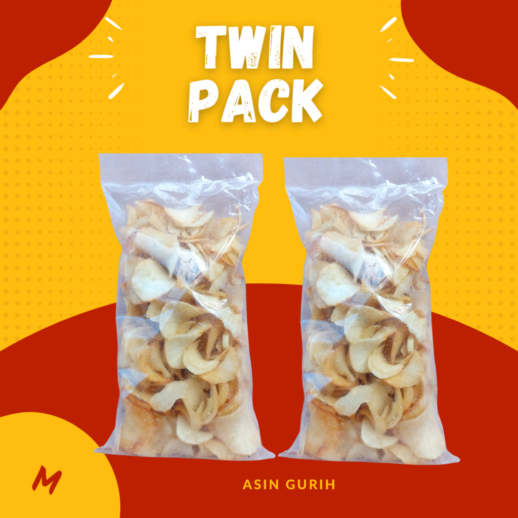 

SIP Snack Keripik Singkong Asin Gurih Twin Pack 400g