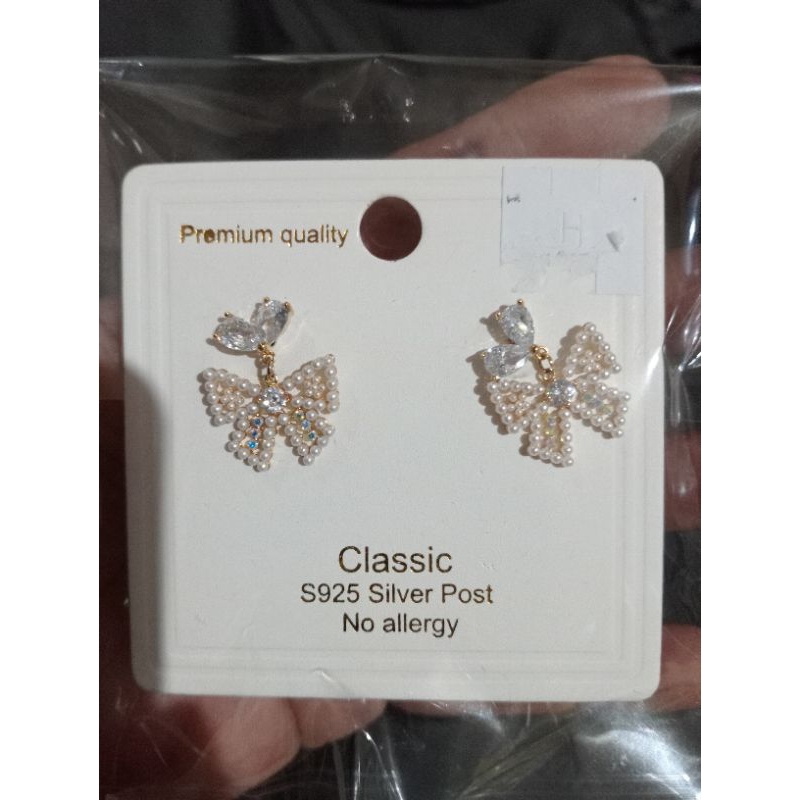 Anting-Anting Perak 925 Pita Mutiara Made in Thailand