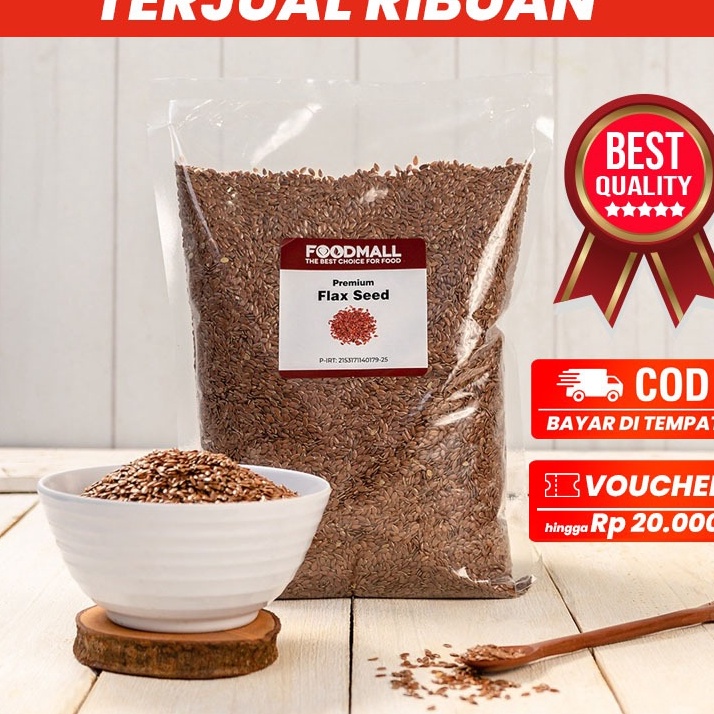 

SERBA SERBI Flaxseed 1 kg Kanada Biji Rami Kanada Flax seed