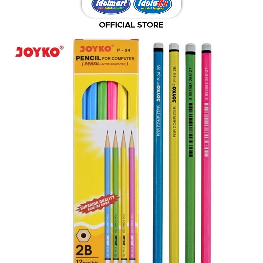 

IDOLMART Pencil Pensil P94 2B 1 BOX 12 PCS 1 lusin isi 12