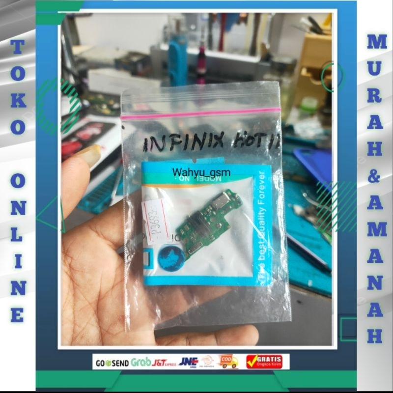 BOARD CAS+MIC+HF INFINIX HOT 11 X662 Mesin bawah infinix hot 11