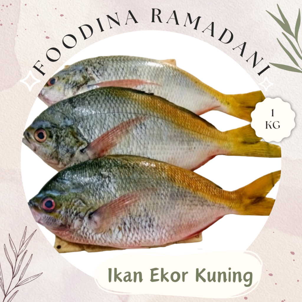

IKAN EKOR KUNING Kuniran - Yellow Tail Fish Fresh [ Berat 1.000gr ] Harga Per KG