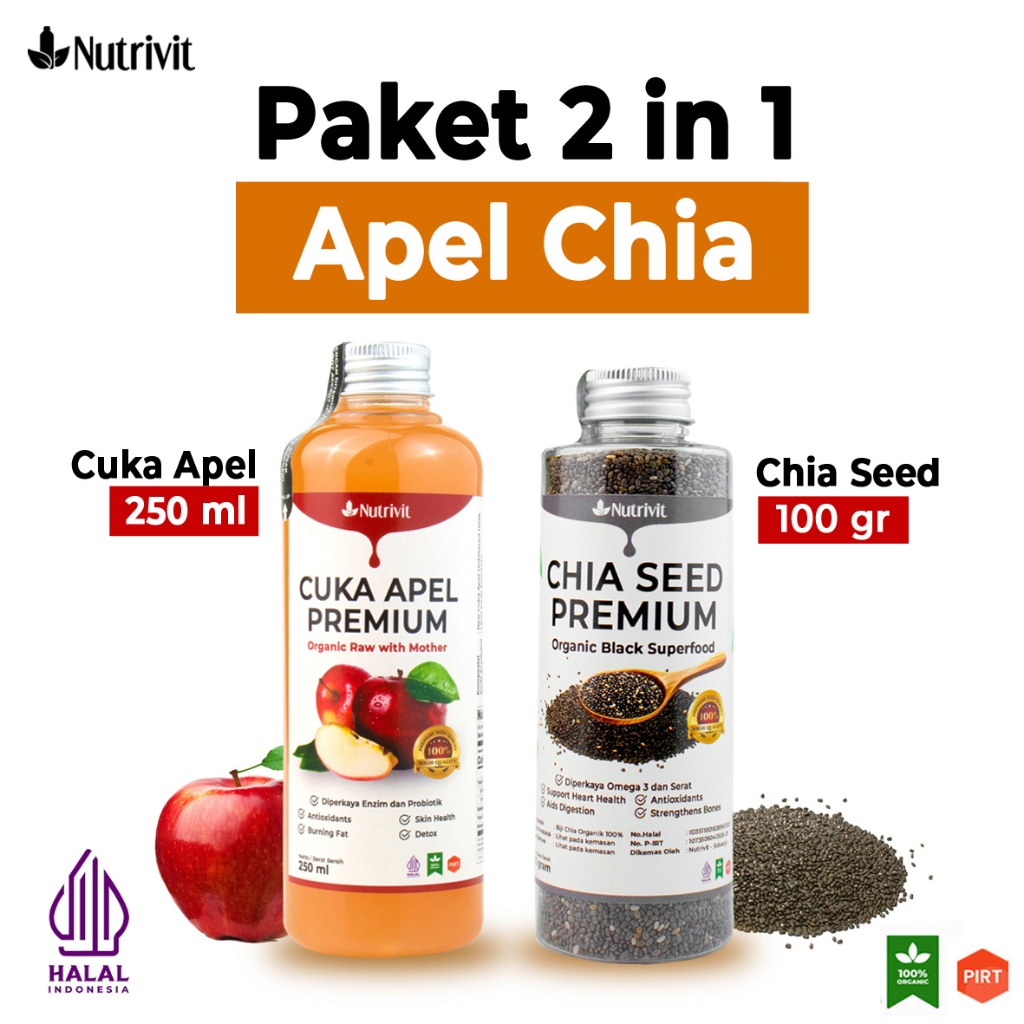 

Paket Diet Sehat - Cuka Apel Premium 250ml dan Chiaseed Organic 100gr