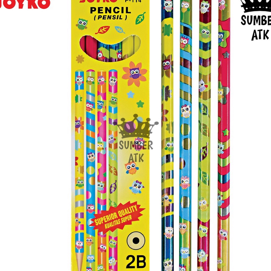 

Pencil Pensil P114 2B 1 BOX 12 PCS