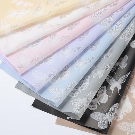 

PROMO SUPER BUTTERFLY CELLOPHANE MOTIF KUPU KUPU 1 PACK ISI 2 LEMBAR KERTAS BUKET BUNGA WRAPPING PAPER