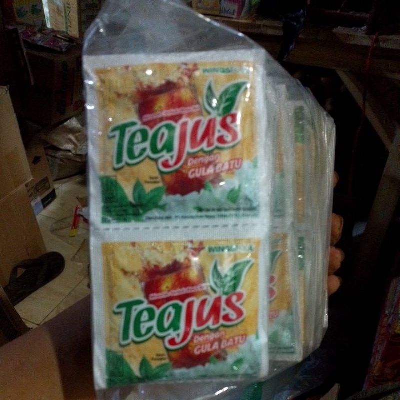 

teajus 1 pak isi 6 renceng / 60 saset