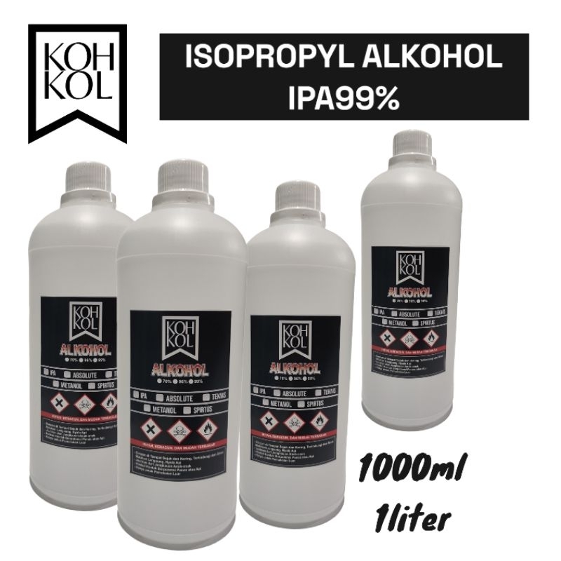 KOHKOL - Isopropyl Alkohol 99% 1000ml - IPA99% 1liter